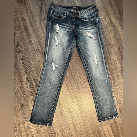Women’s Dollhouse Charley Distressed Skinny Jeans Sz 5 - Picture 9 of 9